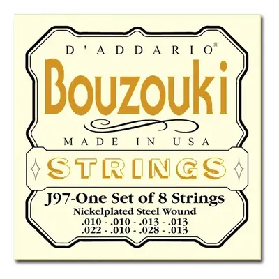 D'Addario J97 Nickel Wound Bouzouki - .010 - .023