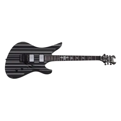 Schecter Synyster Custom Black with Silver Pin Stripes