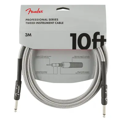 Fender Professional Series 10 Instrument Cable White Tweed