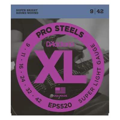 D'Addario EPS520 Pro Steels Regular Light - .009 - .042