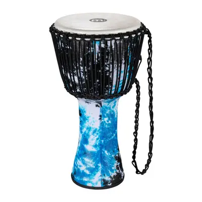 : Meinl PADJ8-L-F Rope Tuned Travel Djembe 12” - Galactic Blue Tie Dye