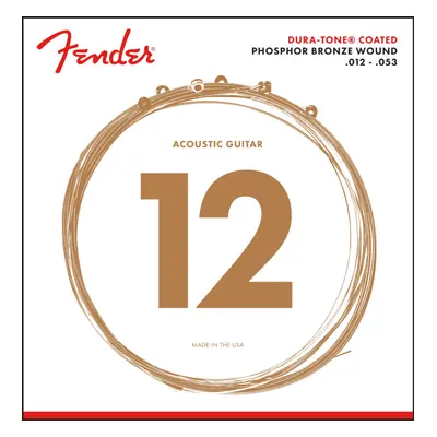 Fender 860L Phosphor Bronze Dura Tone Coated 12-53