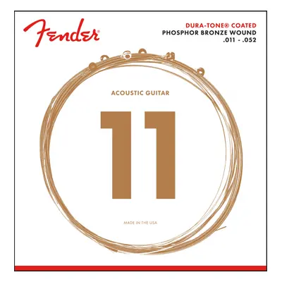 Fender 860CL Phosphor Bronze Dura Tone Coated 11-52