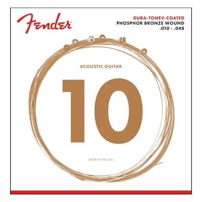 Fender 860XL Phosphor Bronze Dura Tone Coated 10-48