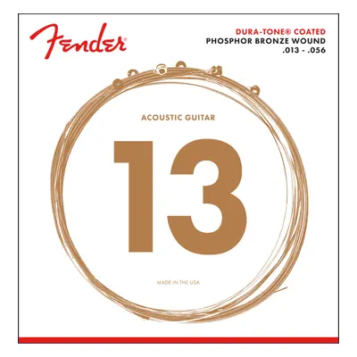 Fender 860M Phosphor Bronze Dura Tone Coated 13-56