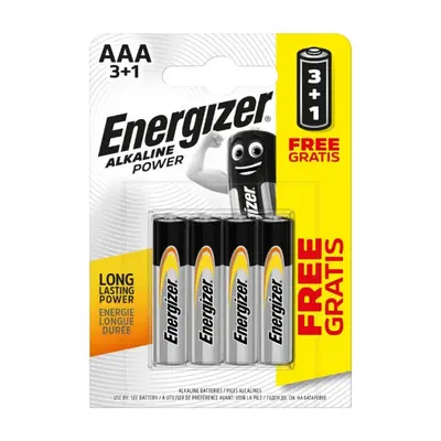 Energizer AAA/4 3+1 zdarma (alkalické)