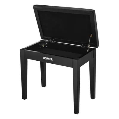 Donner Piano Bench With Storage - Black