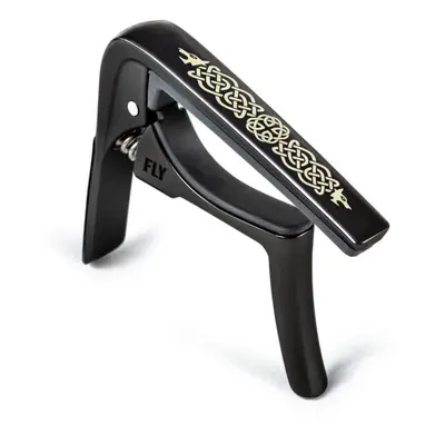 Dunlop 63CBKC Trigger Fly Capo Celtic Knot Edition Curved - Black