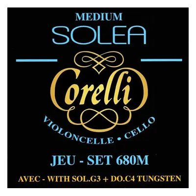 Savarez 680M Corelli Solea Cello Set - Medium