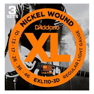 D'Addario EXL110-3D Regular Light - .010 - .046