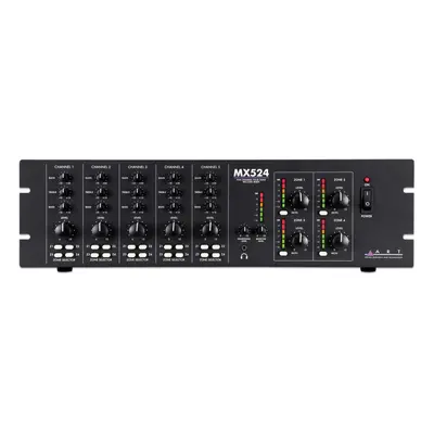 ART MX524 Five Channel Four Zone Mic/Line Mixer