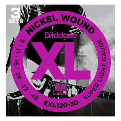 D'Addario EXL120-3D Super Light - .009 - .042