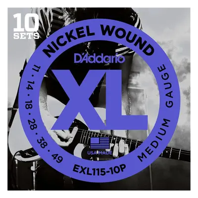 D'Addario EXL115-10P Blues/Jazz Rock - .011 - .049