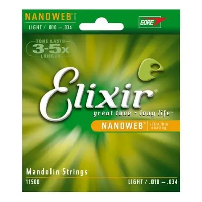 Elixir 11500 NANOWEB Mandolin 80/20 Bronze .010-.034