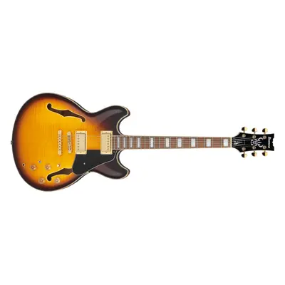 Ibanez JSM10EM-TTB John Scofield Signature - Two-tone Burst