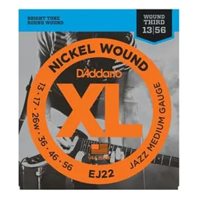 D'Addario EJ22 Nickel Wound Jazz Medium - .013 - .056