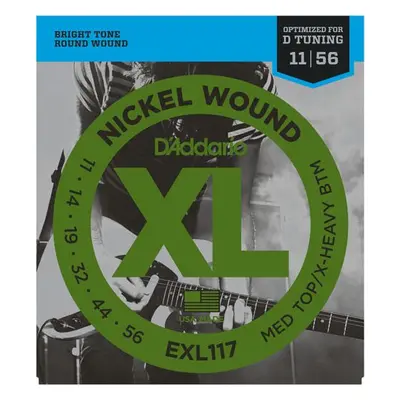 D'Addario EXL117 Medium Top/Extra Heavy Bottom - .011 - .056