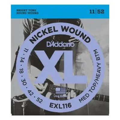 D'Addario EXL116 Medium Top/Heavy Bottom - .011 - .052