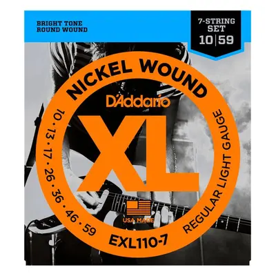 D'Addario EXL110-7 Regular Light 7 string - .010 - .059