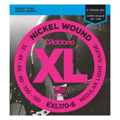 D'Addario EXL170-6 Regular Light - .032 - .130