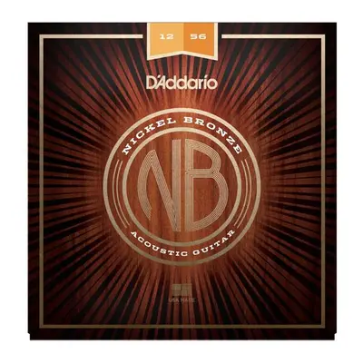 D'Addario NB1256 Nickel Bronze Acoustic Light Top / Medium Bottom