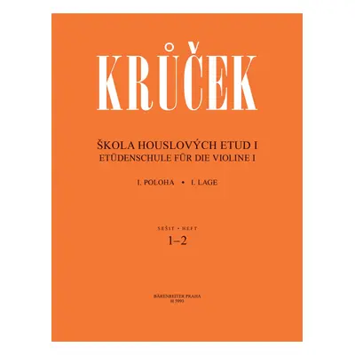 Publikace Škola houslových etud I sešit 1-2 - Václav Krůček