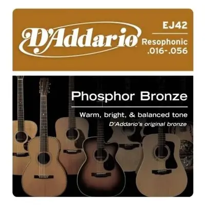 D'Addario EJ42 Phosphor Bronze Resofonic Extra Light - .016 - .052