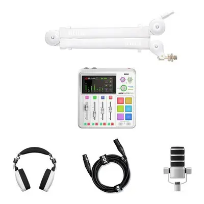 Rode Solo podcasting bundle - White