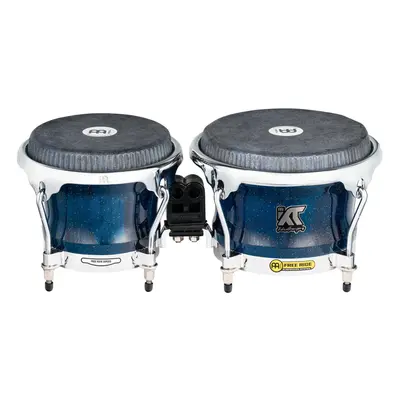 Meinl WKT400BW Artist Bongo William Kachiro Thompson 7” & 8 1/2” REMO Black Calfskin Skyndeep - 