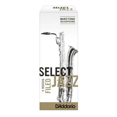 Rico RSF05BSX2H Select Jazz - Baritone Saxophone Reeds - Filed - 2 Hard - 5 Box