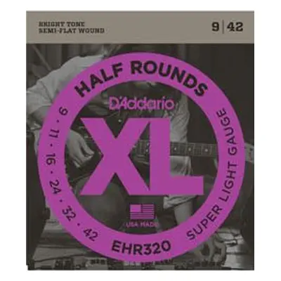 D'Addario EHR320 Half Rounds Super Light - .009 - .042