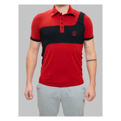 Polo triko Fairway red/black