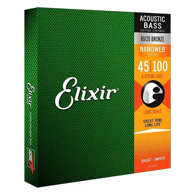 Elixir Anti-Rust Nanoweb Struny pro akustickou baskytaru