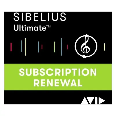 AVID Sibelius Ultimate 1Y Subscription - EDU (Renewal) (Digitální produkt)