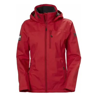 Helly Hansen Bunda Women's Crew Hooded Sailing Jacket Red