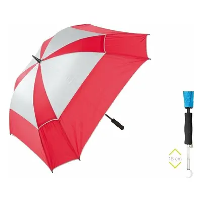 Jucad Telescopic Windproof With Pin Deštníky Red/Silver