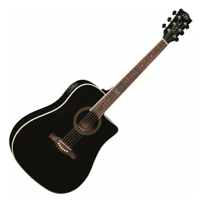 Eko guitars NXT D100ce Black Elektroakustická kytara Dreadnought