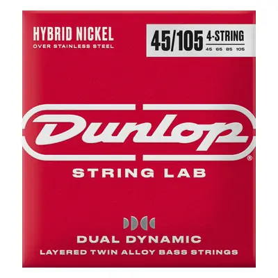 Dunlop DBHYN45105 String Lab Hybrid Nickel Struny pro baskytaru