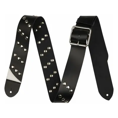 Jackson Diagonal Stud Leather Kytarový pás Black