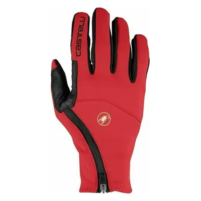 Castelli Mortirolo Glove Red Cyklistické rukavice