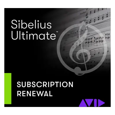 AVID Sibelius Ultimate TEAM Subscription RENEWAL (Digitální produkt)