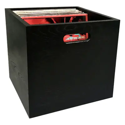 Music Box Designs India Ink 12" Vinyl Storage Box na LP desky Black