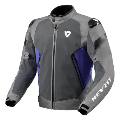 Rev'it! Jacket Control Air H2O Grey/Blue Textilní bunda