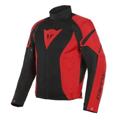 Dainese Air Crono Black/Lava Red Textilní bunda