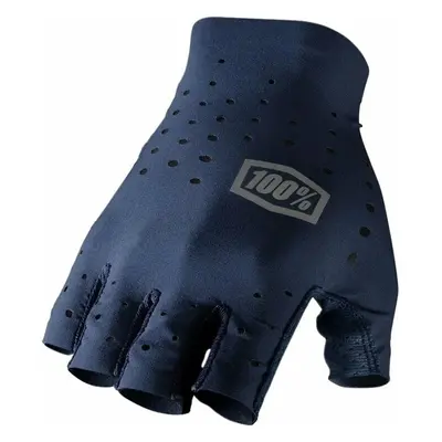 100% Sling Bike Short Finger Gloves Navy Cyklistické rukavice