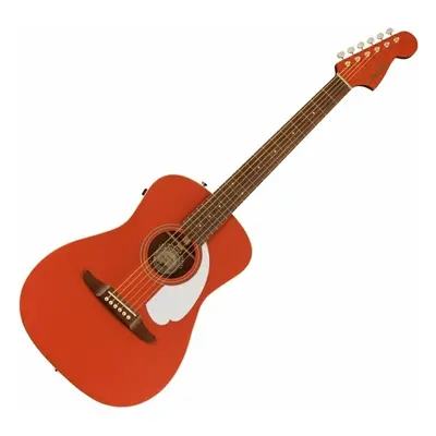 Fender Malibu Player Fiesta Red Elektroakustická kytara