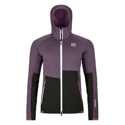 Ortovox Fleece Rib Hoody Womens Wild Berry Outdoorová mikina