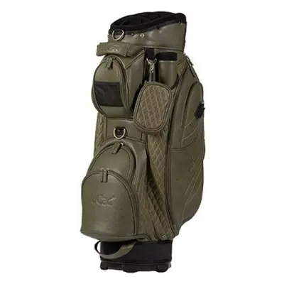 Jucad Style Dark Green/Leather Optic Cart Bag