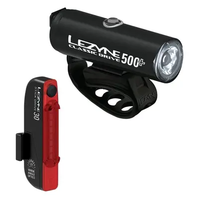 Lezyne Classic Drive 500+/Stick Drive Pair Satin Black Front lm / Rear lm Přední-Zadní Cyklistic