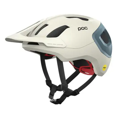 POC Axion Race MIPS Selentine Off-White/Calcite Blue Matt Cyklistická helma